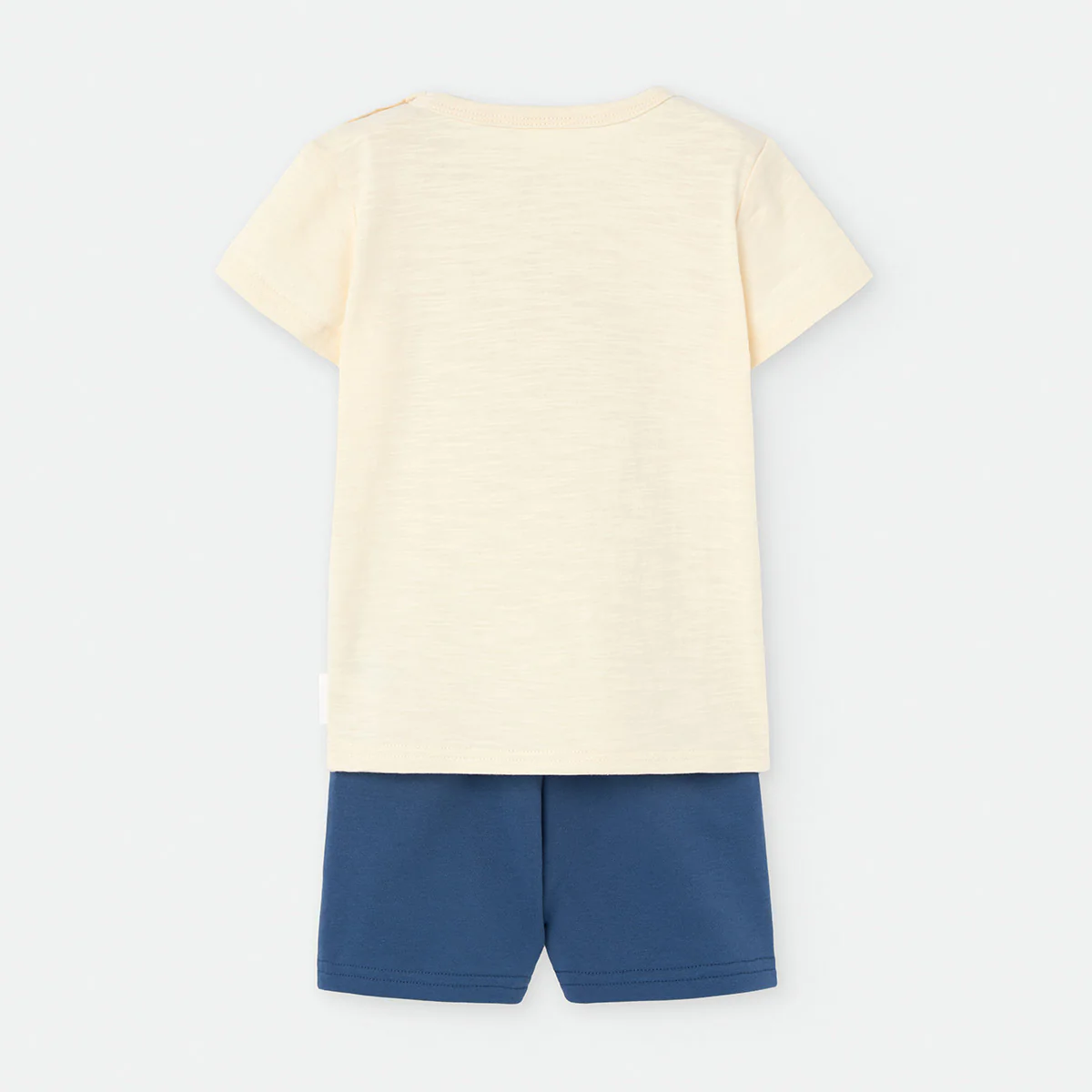 Conjunto niño Waterlemon Roar con camiseta y pantalón corto azul - Imagen 2