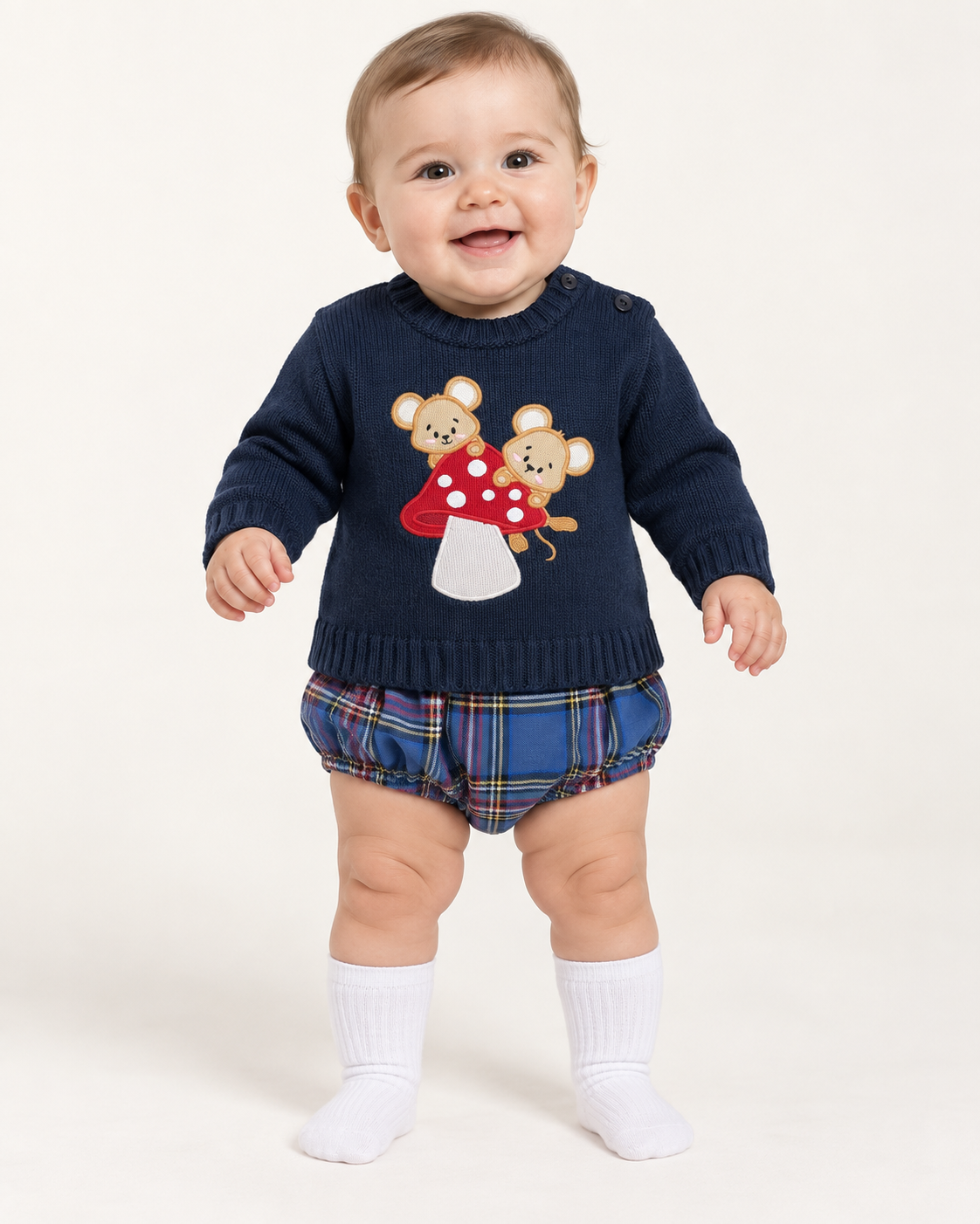 Ranita de Bebé Sardón con Jersey de Punto – Tallas 3M, 6M y 12M - Imagen 5