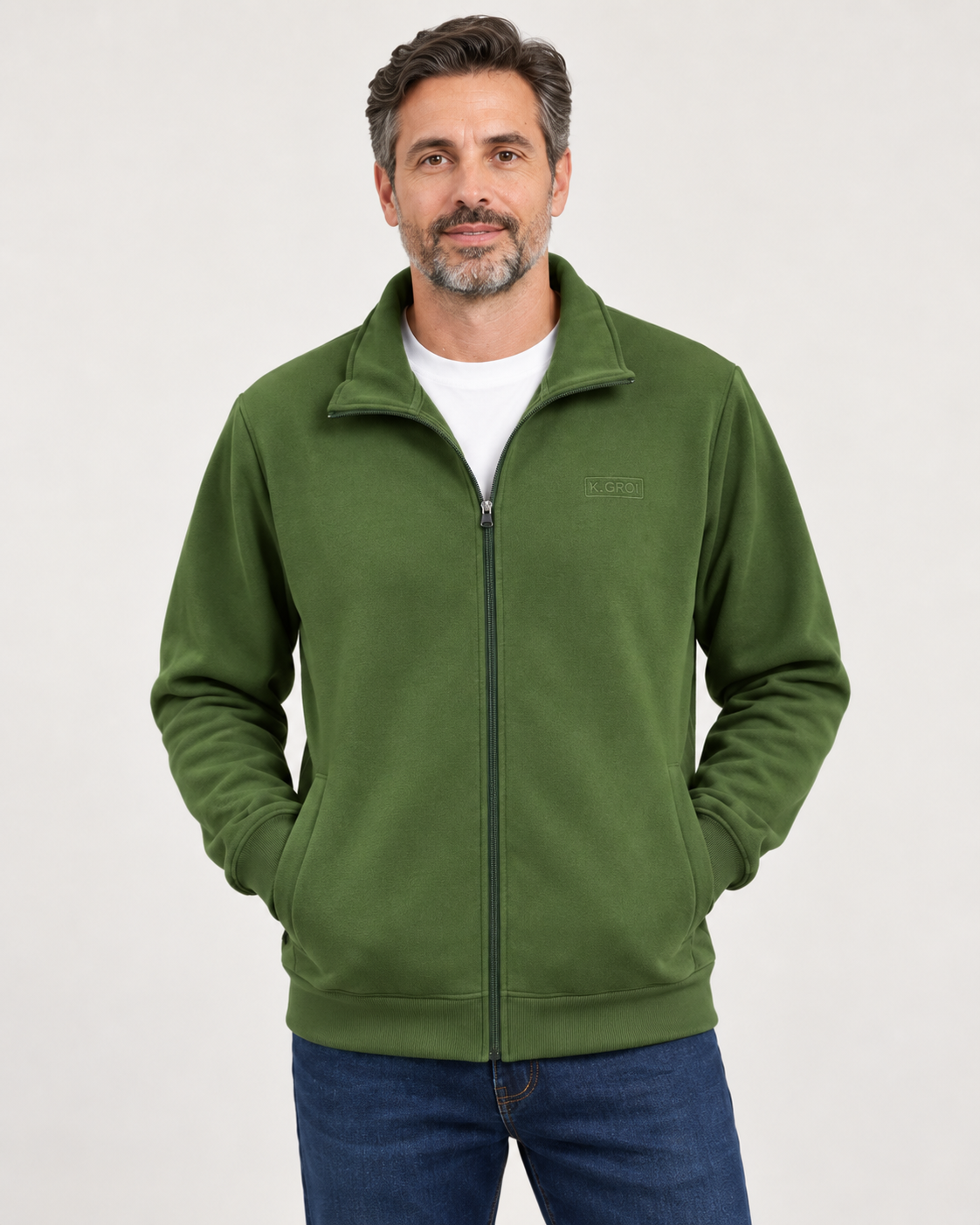 Sudadera de hombre Alphadventure con cremallera y felpa interior - Imagen 2
