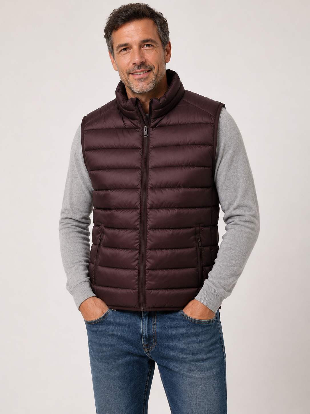 Chaleco acolchado de hombre LOSAN tipo plumas – Tallas M a 4XL - Imagen 3