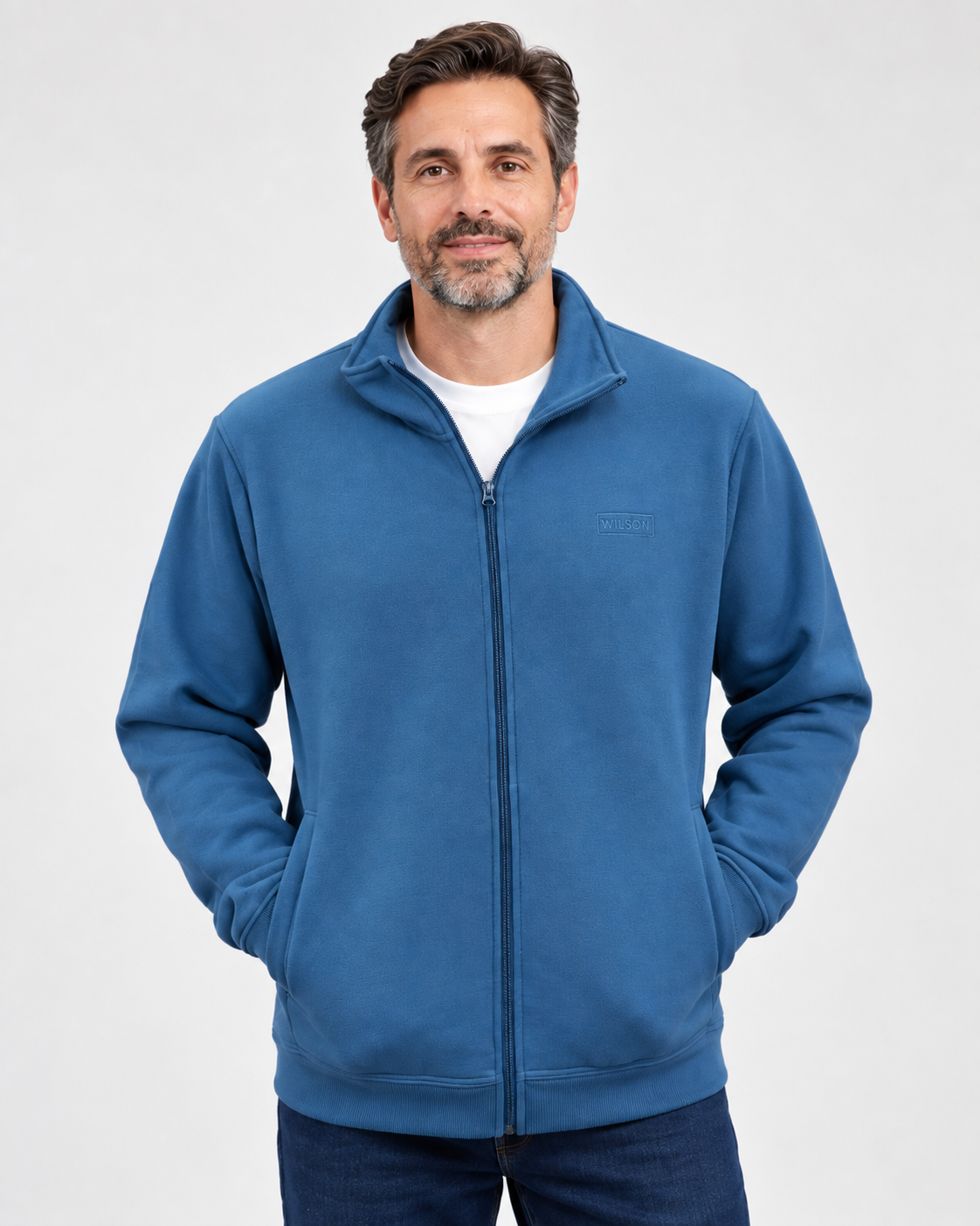 Sudadera de hombre Alphadventure con cremallera y felpa interior