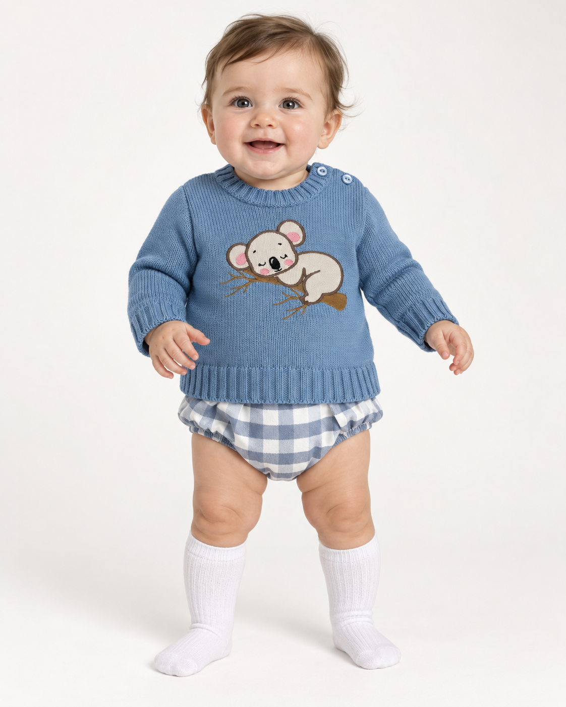 Ranita de Bebé Sardón con Jersey de Punto – Tallas 3M, 6M y 12M