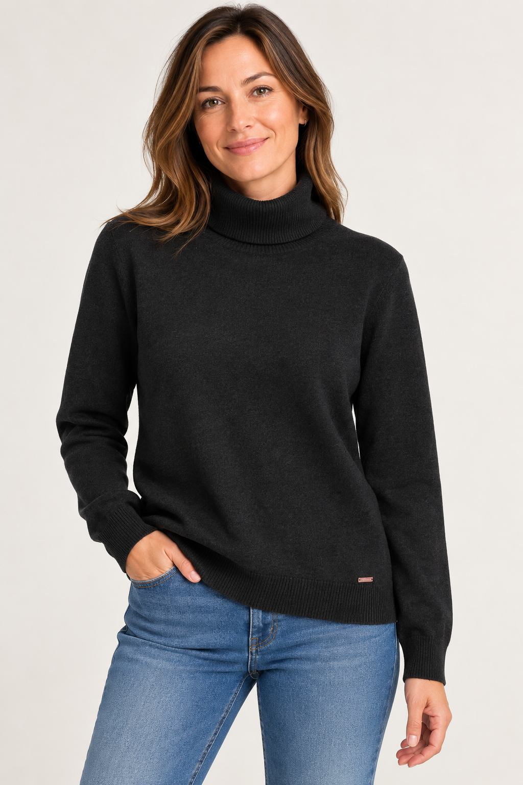 Jersey de cuello alto para mujer MCM Superior Creativa – Tallas S a 4XL - Imagen 3