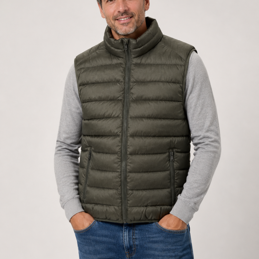 Chaleco acolchado de hombre LOSAN tipo plumas – Tallas M a 4XL