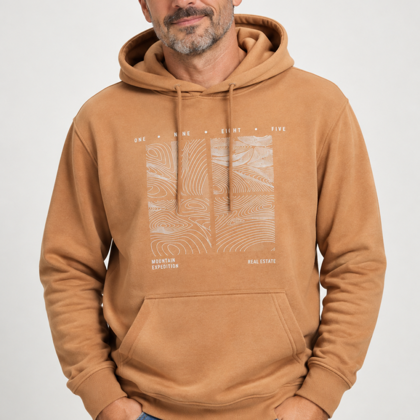 Sudadera de Hombre LOSAN con Capucha y Felpa Interior – Tallas M a 2XL